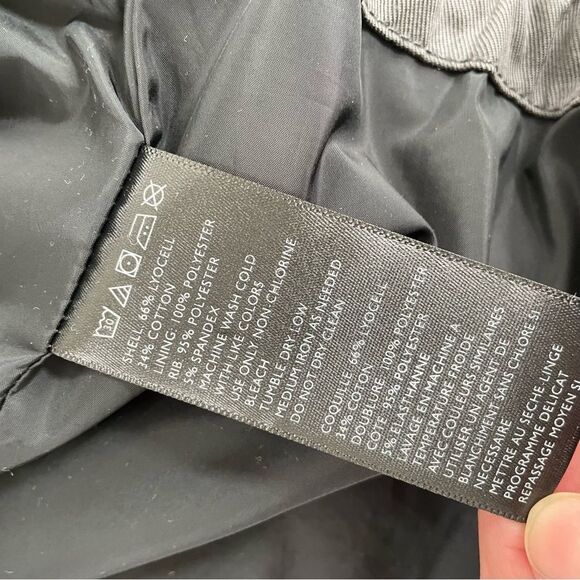 Urban Outfitters Mens Flight Bomber Jacket Knit Trim Shale Grey L - Picture 7 of 8